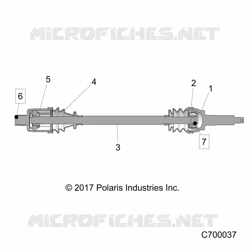 TRASMISSIONE, REAR HALF SHAFT