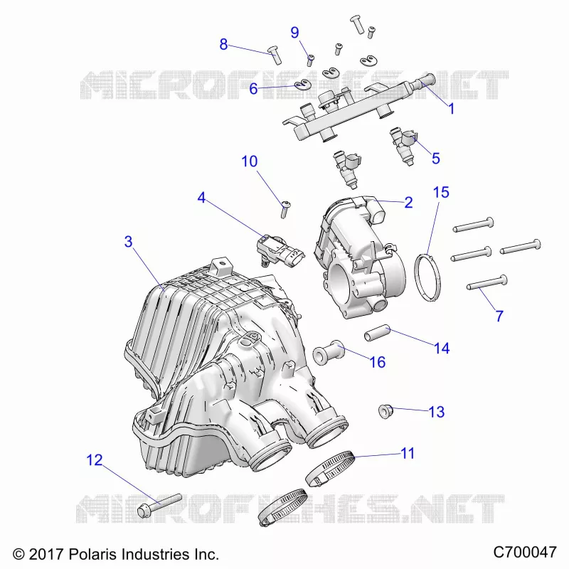 ENGINE, PRESA D'ARIA MANIFOLD, THROTTLE BODY, FUEL RAIL