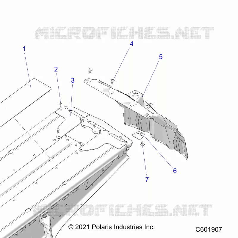 TELAIO, REAR CLOSEOFF AND SNOWFLAP