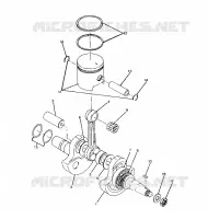 ALBERO MOTORE AND PISTONEE ASSEMBLY TRAIL BLAZER / W927221 (4922852285032A)