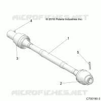 DRIVE TRAIN, FRONT PROP ALBERO