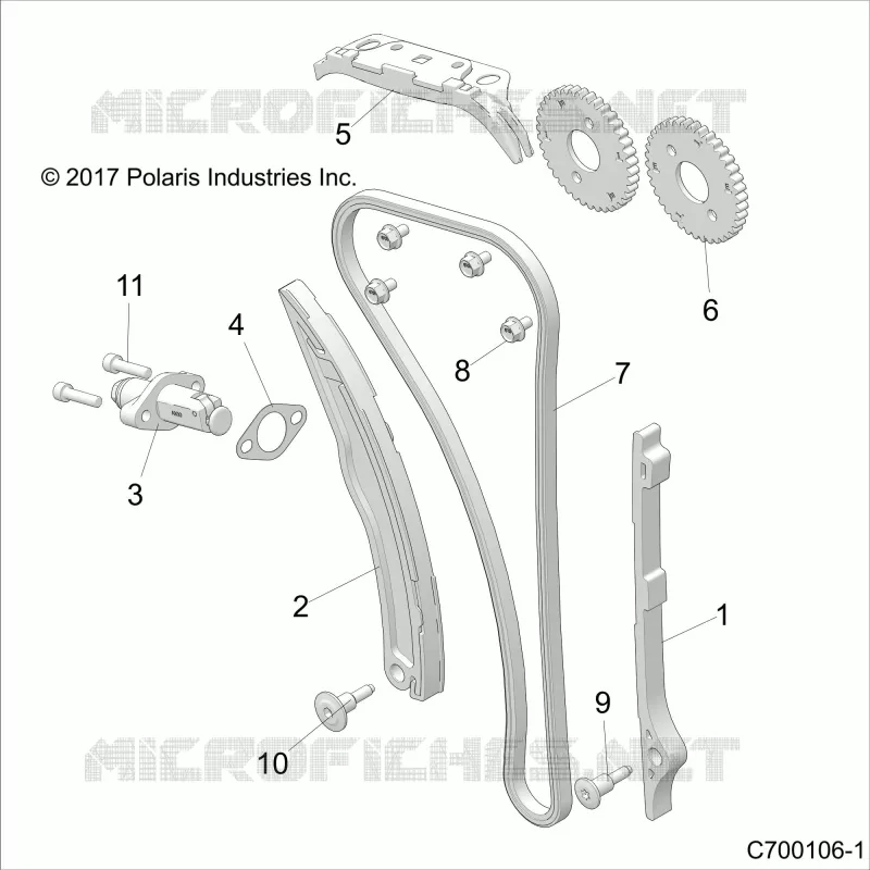 CAM CATENA AND TENSIONER