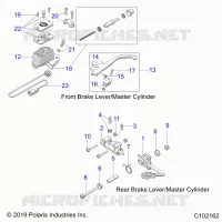 BRAKES, BRAKE LEVERS AND CILINDRO PRINCIPALES