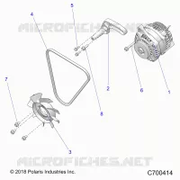 ENGINE, ENGINE, ALTERNATORE, FAN AND BELT- R20RRED4F1/N1/SD4C1 (C700414)