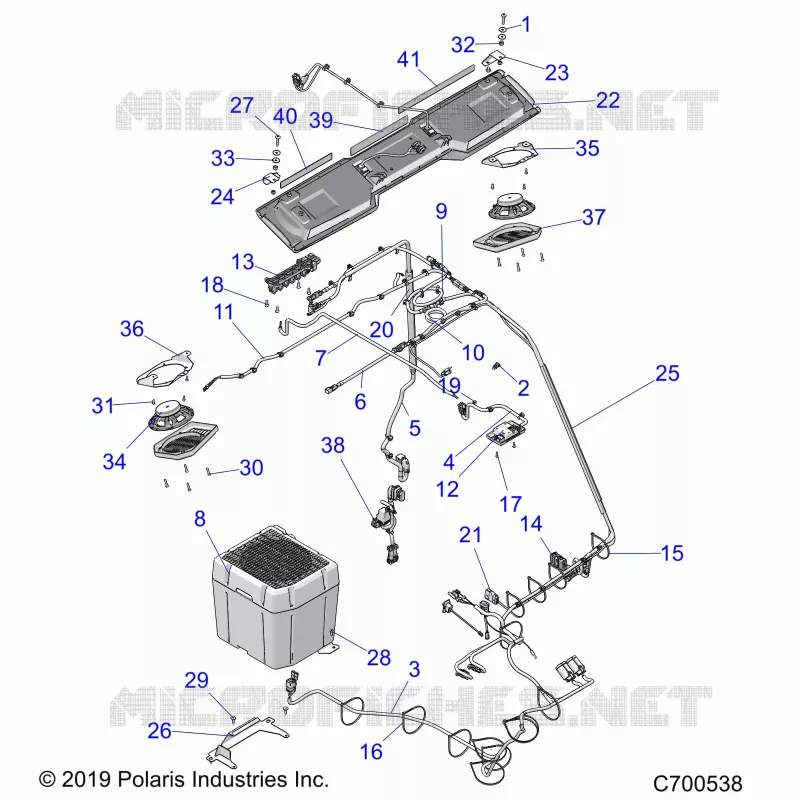 OPT, PREM PREP AUDIO ELEC COMPONANTS (ROOF) R20RSB99/A/B (C700538)