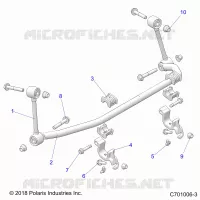 SUSPENSION, FRONT BARRA DI STABILIZZAZIONE- Z22N4M99AR (C701006-3)