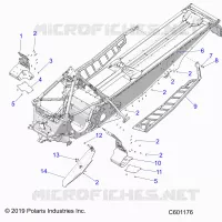 CHASSIS, PROTEZIONE FRIZIONE, FOOTRESTS, AND RUNNINGBOARDS