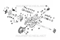 SWING ARM/REAR SCATOLA INGRANAGGI MONTAGGIO