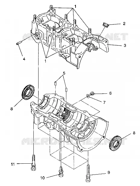 CARTER ASSEMBLY 440 / 0930760 and 440 SKS / 0930560 (4922932293028A)