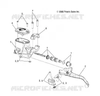 FRENO ANTERIORE BRAKE LEVER AND MASTER CYLINDER