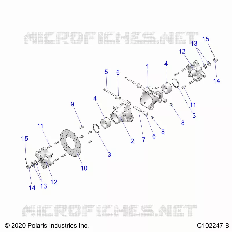 SOSPENSIONE POSTERIORE HUBS, CARRIER AND BRAKE DISC
