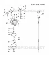 ENGINE, CARBURATORE AND CHOKE CABLE