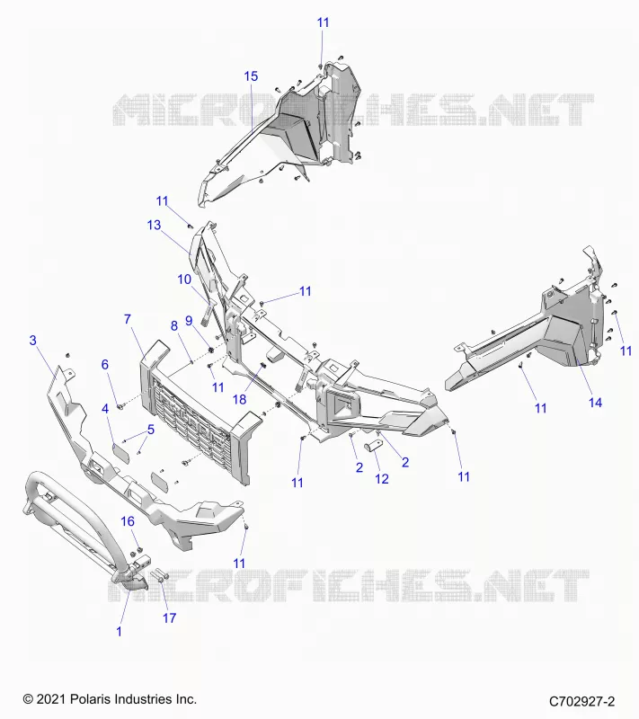 PARAURTI ANTERIORE, FACIA, GRILLE, AND FLARES