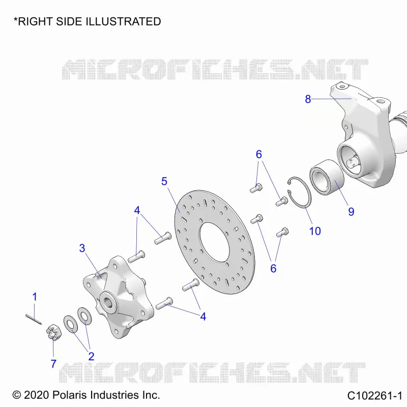 SOSPENSIONI ANTERIORI HUB, CARRIER, AND BRAKE DISC