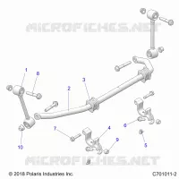 SUSPENSION, FRONT BARRA DI STABILIZZAZIONE
