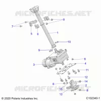 STEERING, STERZO POST ASM.