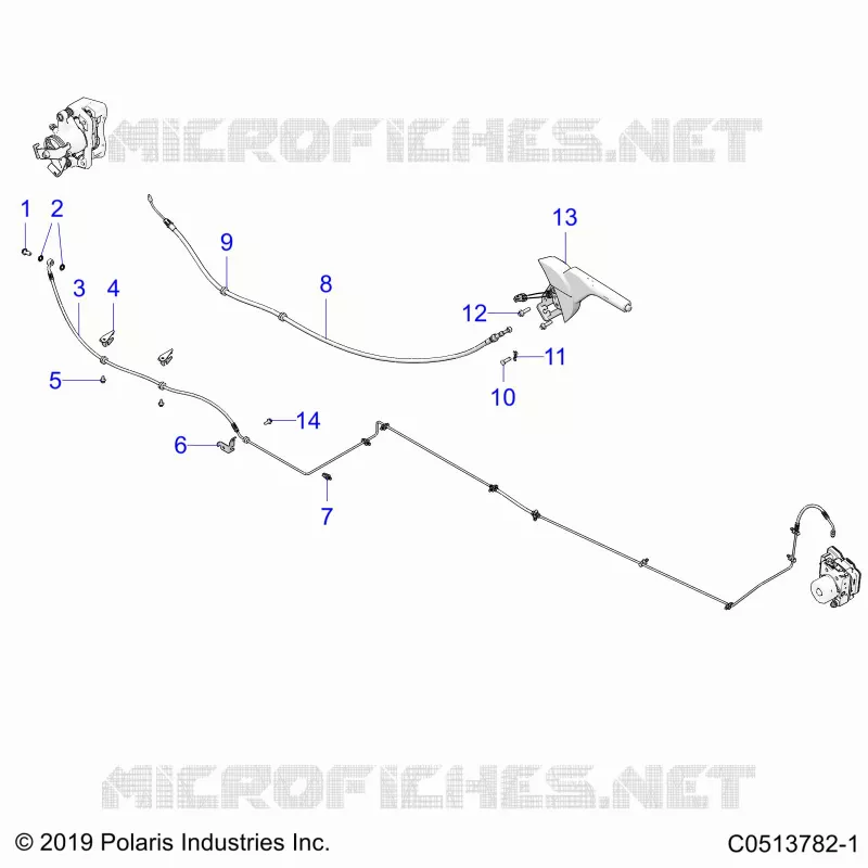 FRENO POSTERIORE BRAKE LINE AND PARK BRAKE