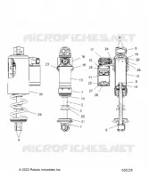 SUSPENSION, SHOCK ANTERIORE TRACK