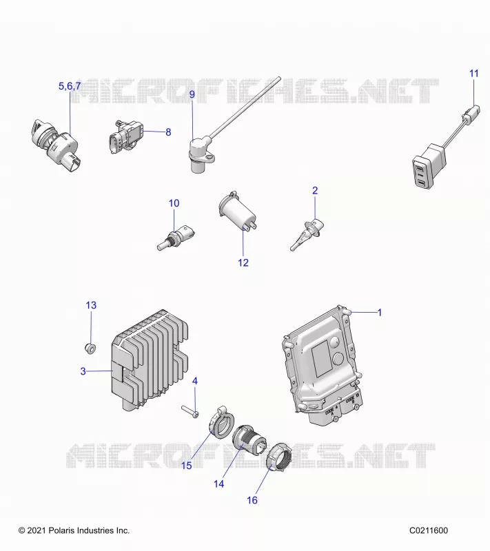 ELETTRICO, SWITCHES, SENSORS, ECU AND CONTROL MODULES