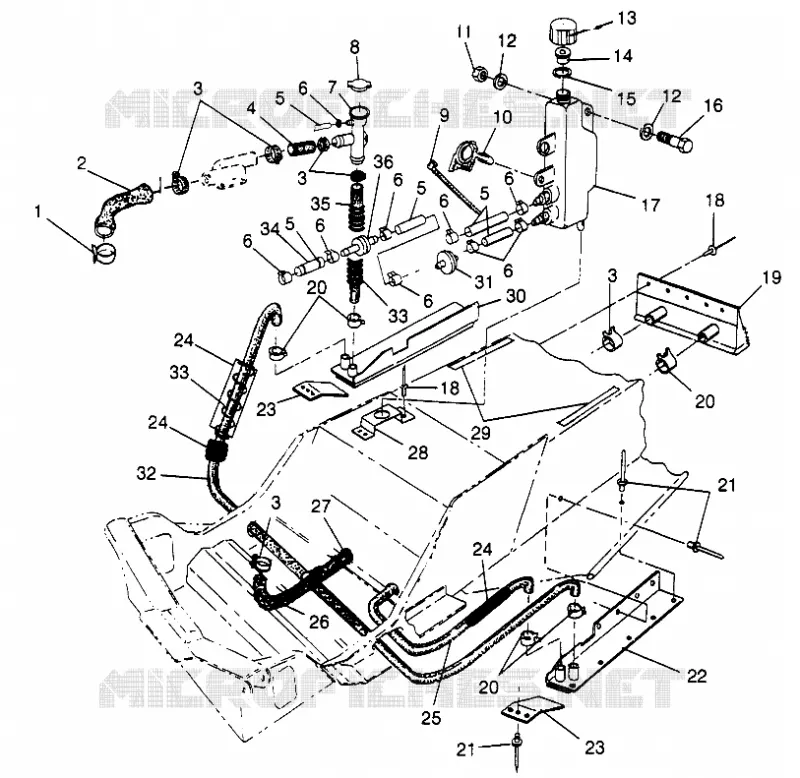 SISTEMA DI RAFFREDDAMENTO 600 XC 0971776 and EUROPEAN 600 XC E971776 (4937933793B003)