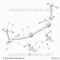 SUSPENSION, FRONT BARRA DI STABILIZZAZIONE- G21GAJ99AC/AW/BC/BW (C701011-2)