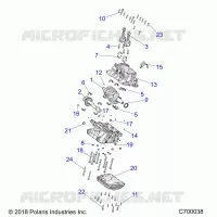 ENGINE, CRANKCASE AND ALBERO MOTORE