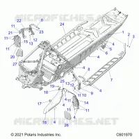 CHASSIS, PROTEZIONE FRIZIONE, FOOTRESTS, AND RUNNING BOARDS