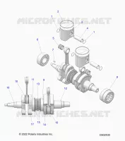 ENGINE, PISTON AND ALBERO MOTORE