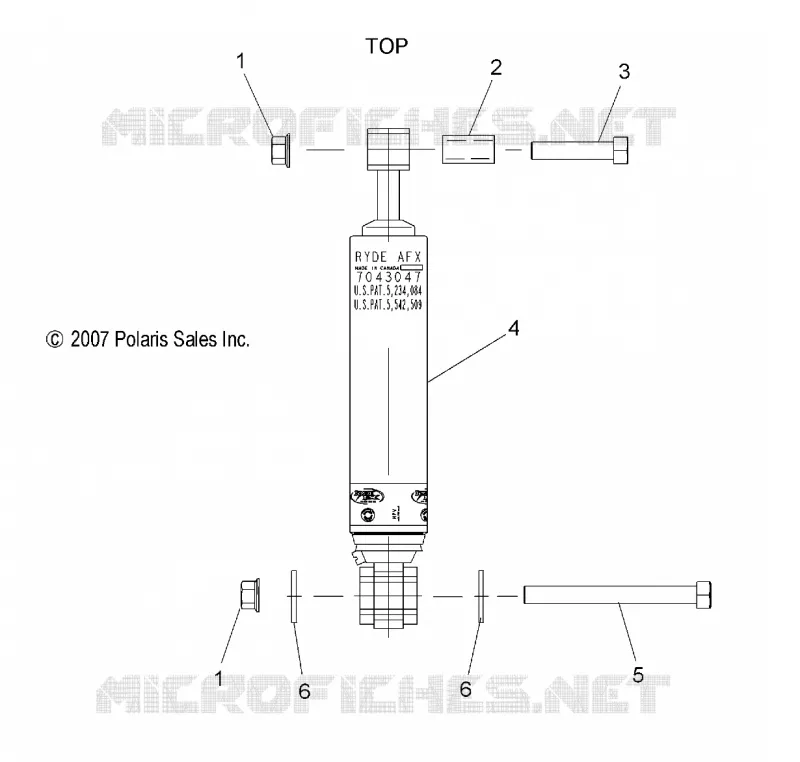 AMMORTIZZATORE POSTERIORE TRACK (7043047)(STANDARD)