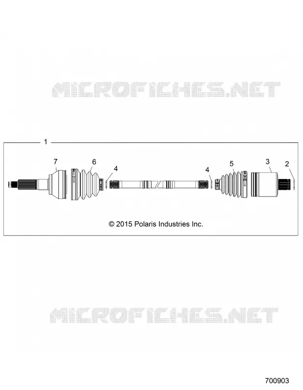 DRIVE TRAIN, POSTERIORE DRIVE SHAFT (TO 7/17/2017)