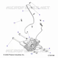 TRASMISSIONE, FRONT GEARCASE MOUNTING