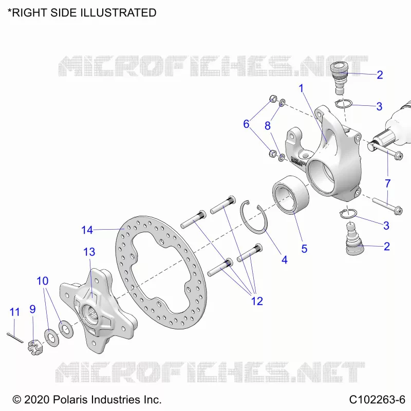 SOSPENSIONI ANTERIORI HUB, KNUCKLE AND BRAKE DISC