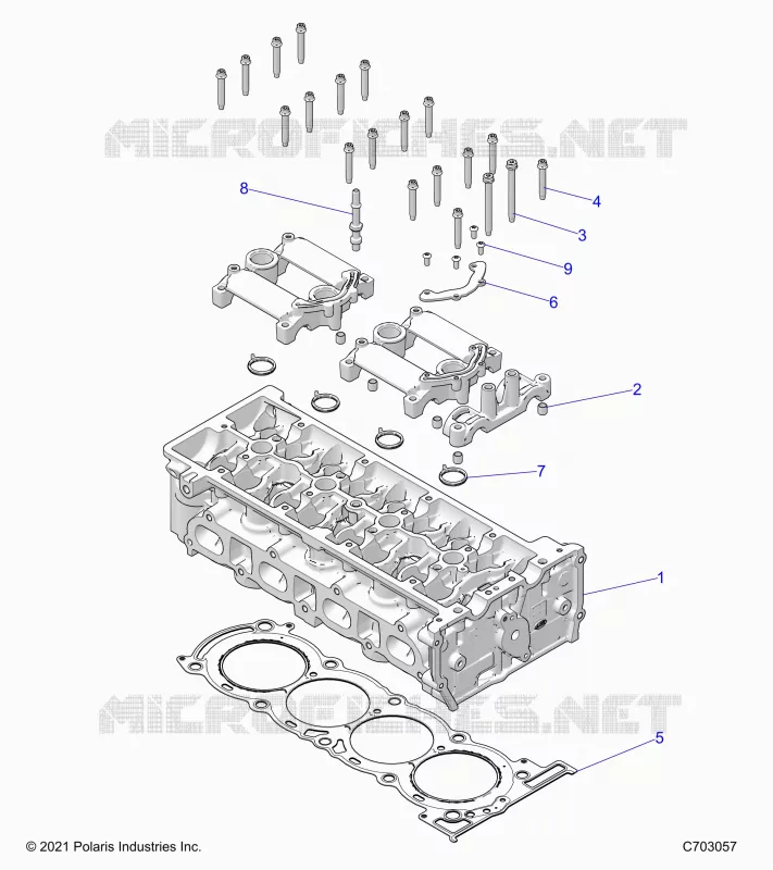 ENGINE, TESTA CILINDRO