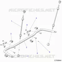 SUSPENSION, POSTERIORE STRUT STABILIZZATORE