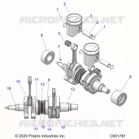 ENGINE, PISTON AND ALBERO MOTORE