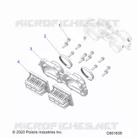 ENGINE, REED VALVE AND CORPO FARFALLATO ADAPTOR -S24TDP8RS (C601635)