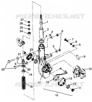 ANTERIORE MONTANTE Sportsman 4x4 W968040 (4935943594B006)