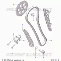 CAM CATENA AND TENSIONER