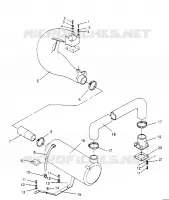 IMPIANTO DI SCARICO  SL 750 B954070 (4930523052B005)