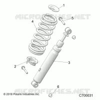 SUSPENSION, SHOCK ANTERIORE MOUNTING