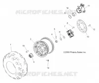 RUOTAS, REAR TIRE AND BRAKE DISC