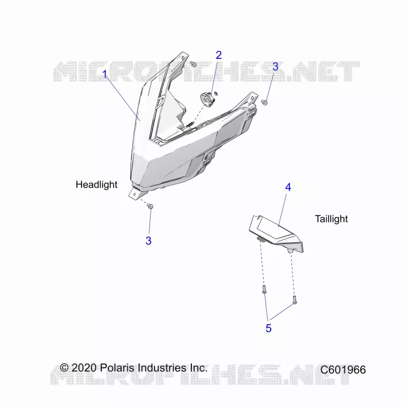 ELETTRICO, HEADLIGHT AND TAILLIGHT