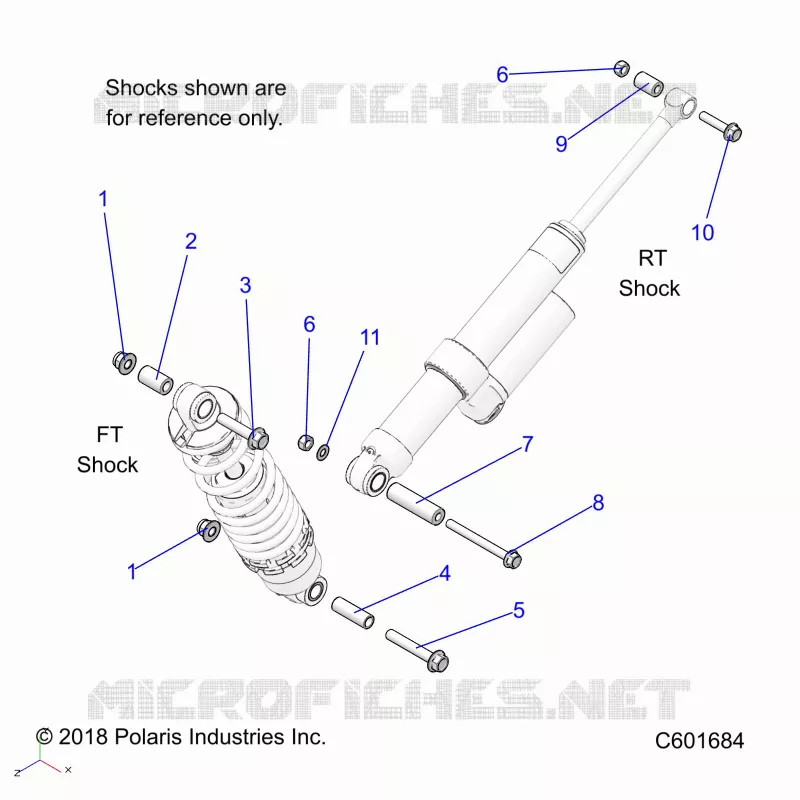 SUSPENSION, SHOCK MONTAGGIO, REAR SUSP.