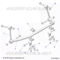 SUSPENSION, FRONT, BARRA DI STABILIZZAZIONE