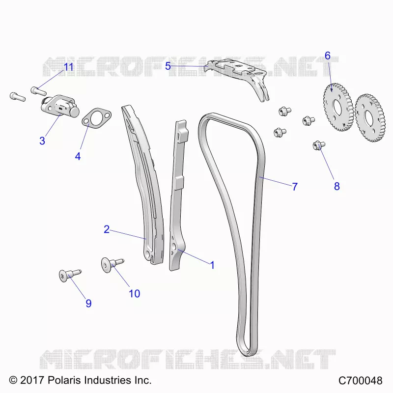 CAM CATENA AND TENSIONER