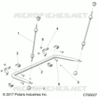 SUSPENSION, REAR BARRA DI STABILIZZAZIONE