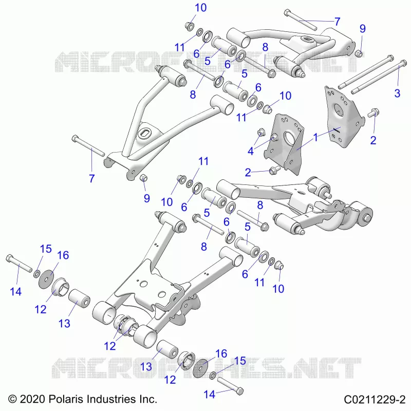 SOSPENSIONE POSTERIORE CONTROL ARM, MOUNTING