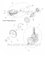 MOTORE, ALBERO MOTORE, PISTON AND BALANCE SHAFT