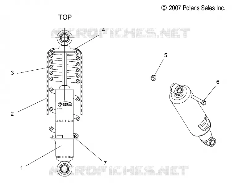 SHOCK ANTERIORE PISTA (7043048)(STANDARD)