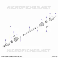 TRASMISSIONE, REAR DRIVE SHAFT